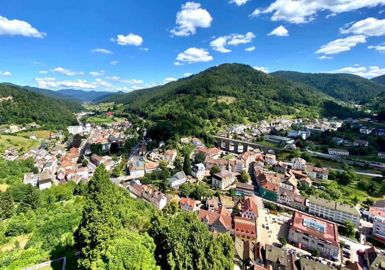 Ferienwohnung Zur Bierliebe - Mit Toller Aussicht Im Herzen Des Schwarzwaldes Hornberg Exterior foto